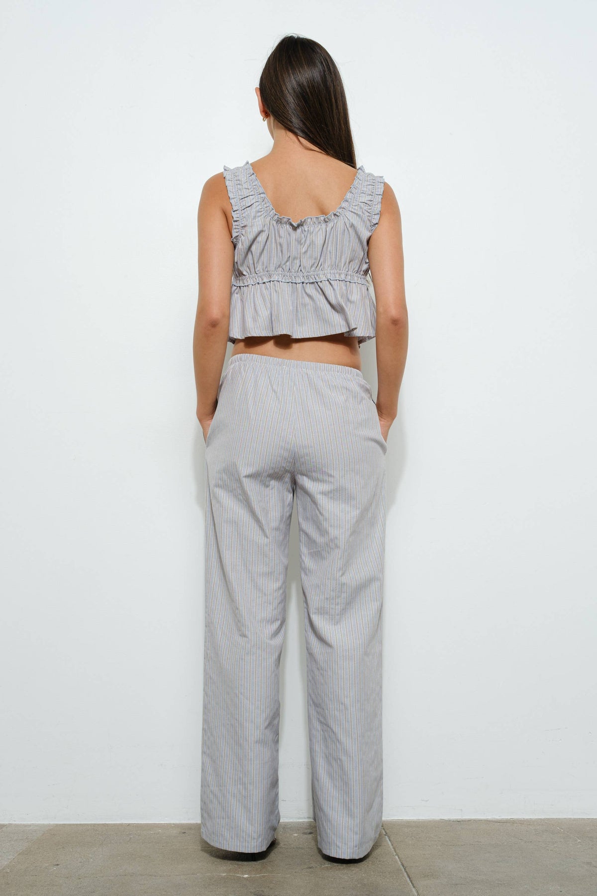 Callie Striped Drawstring Pants