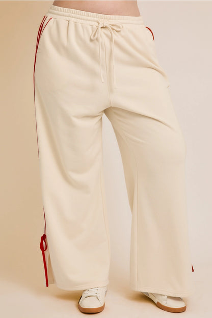 Plus Size Bow Sweatpants