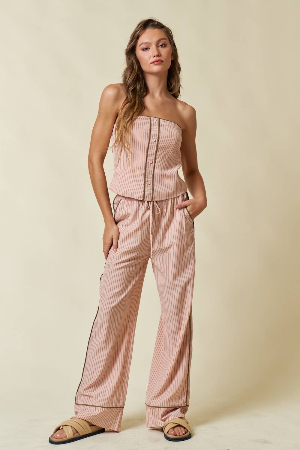 Zoey Striped Tube Top