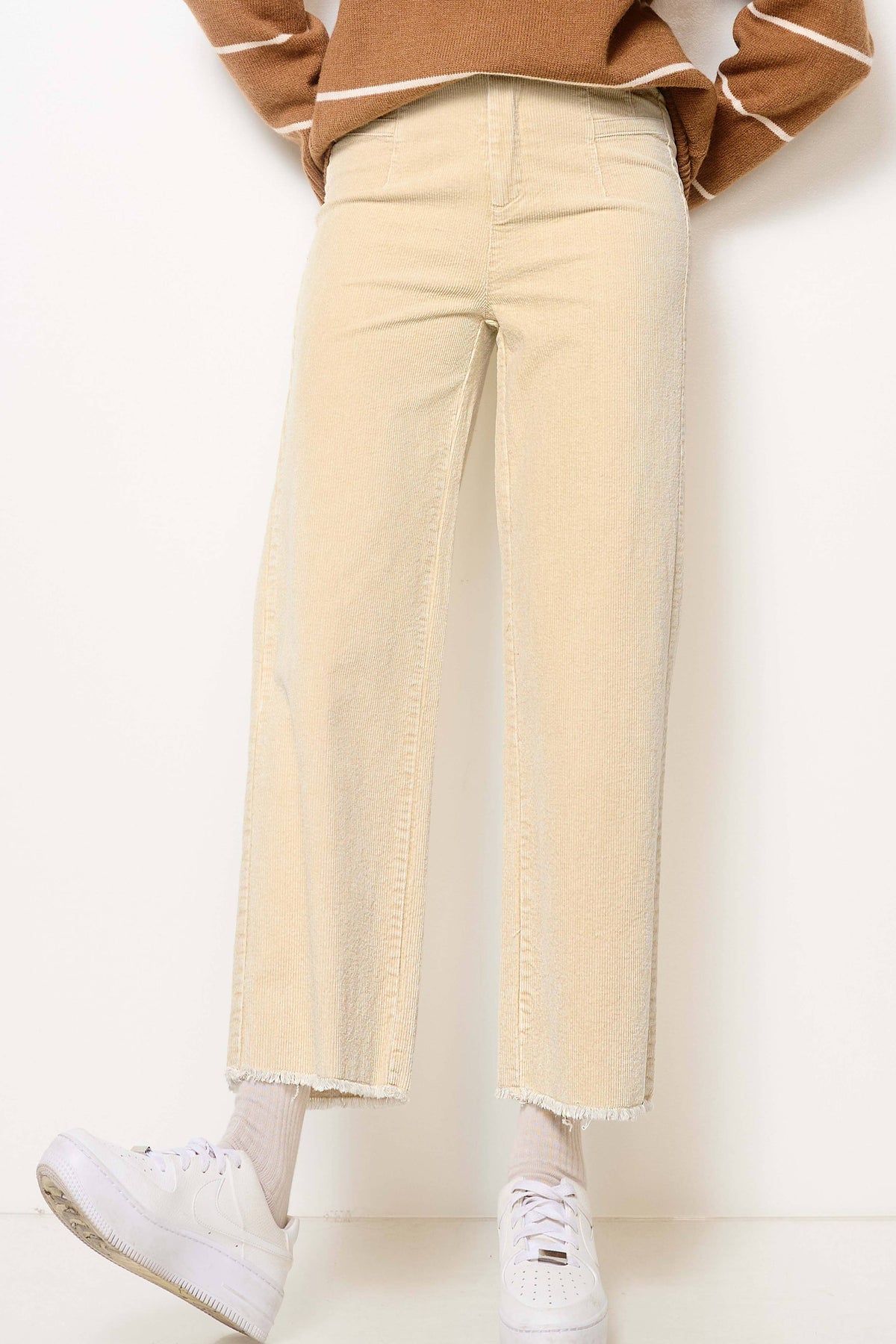 Cream Corduroy Pants