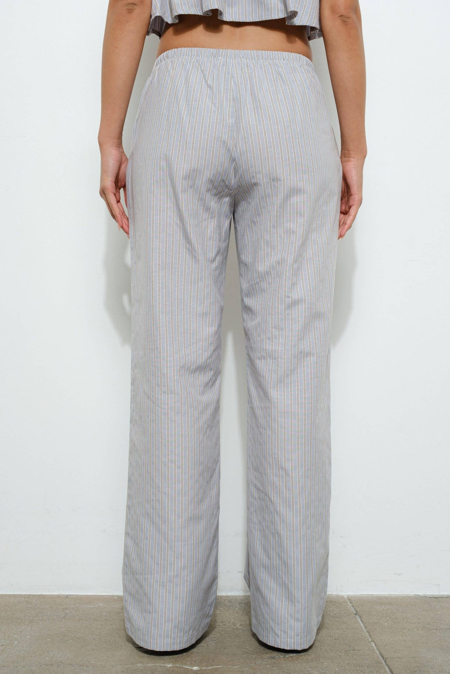Callie Striped Drawstring Pants