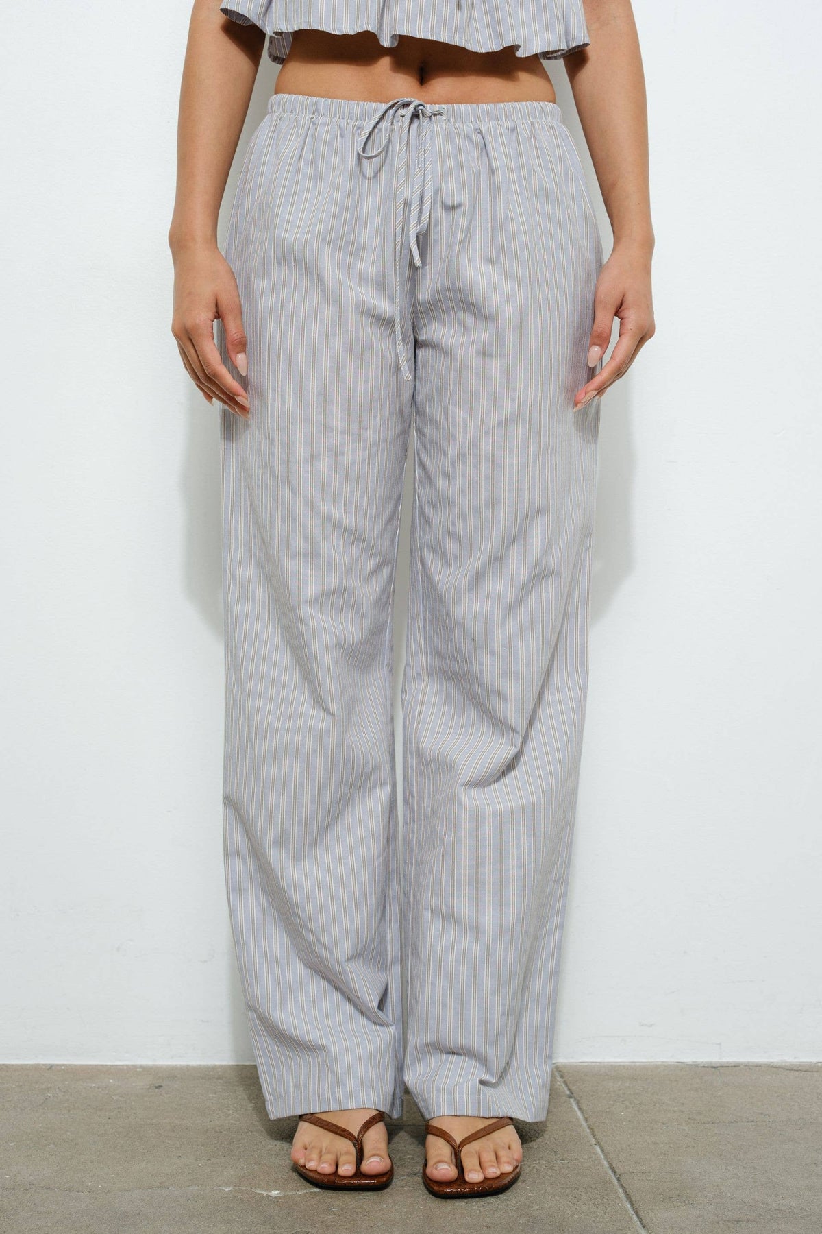 Callie Striped Drawstring Pants