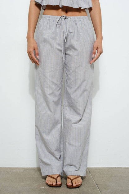Callie Striped Drawstring Pants