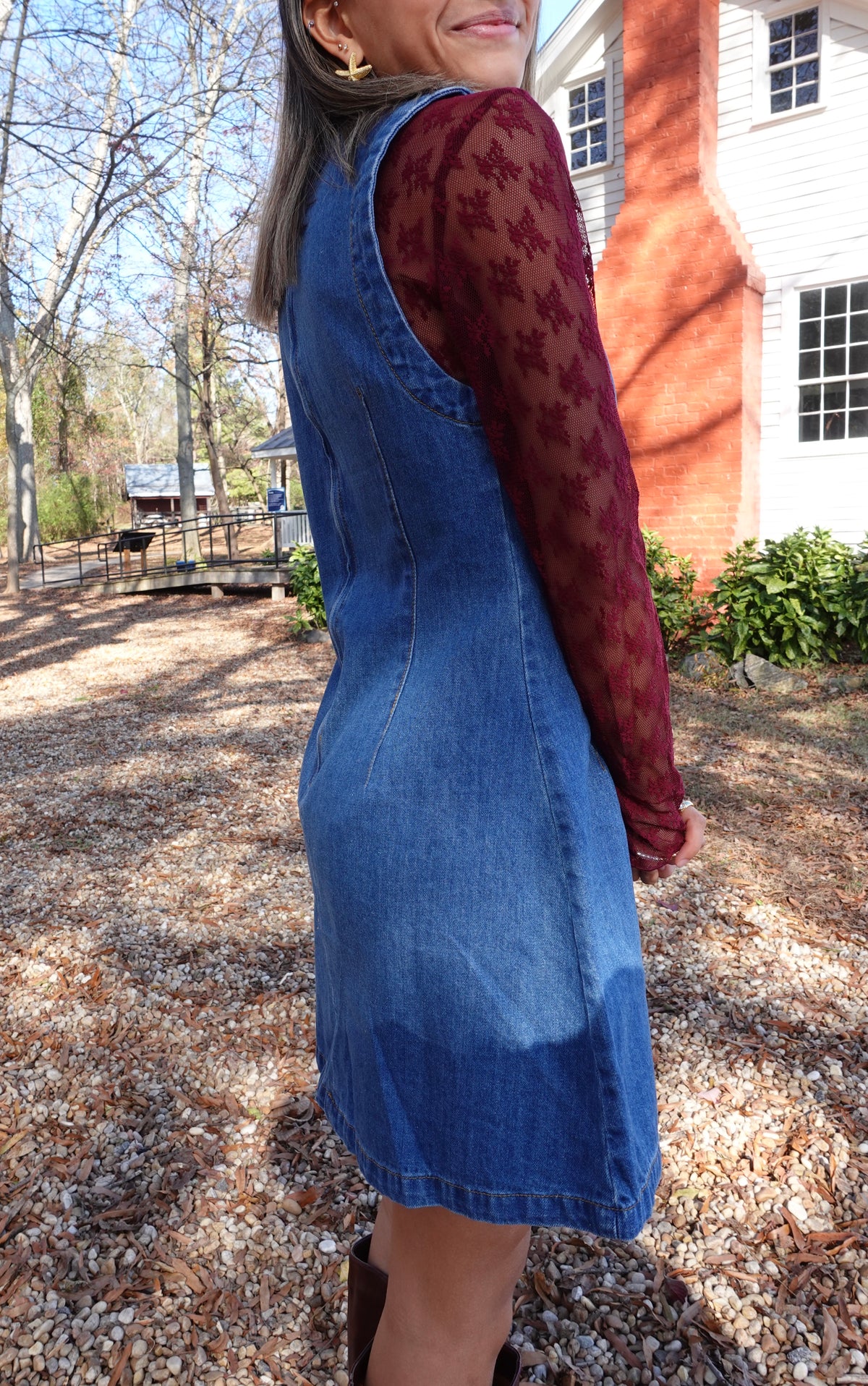 Sleeveless Denim Mini Dress