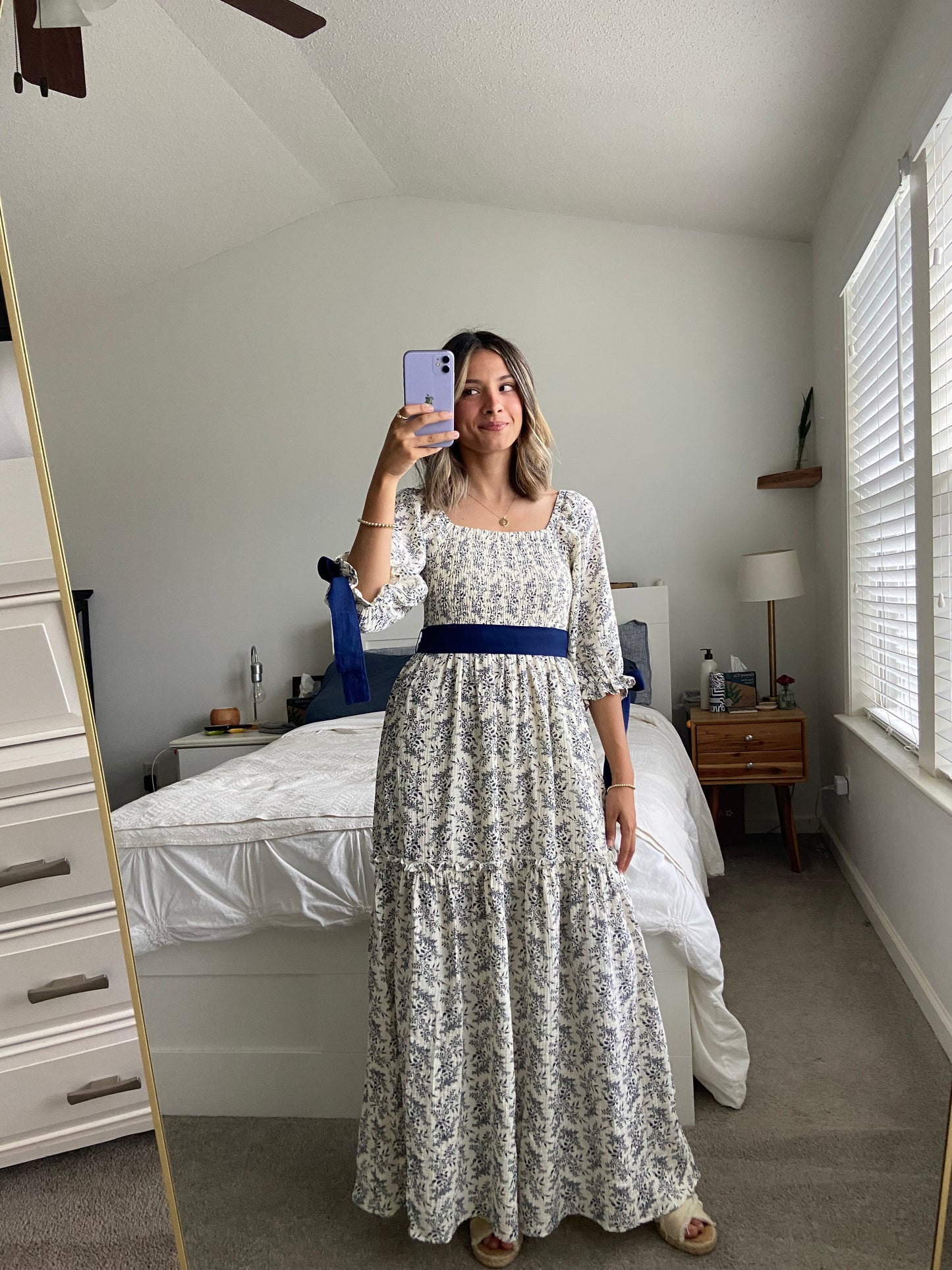 Miranda Floral Ribbon Dress