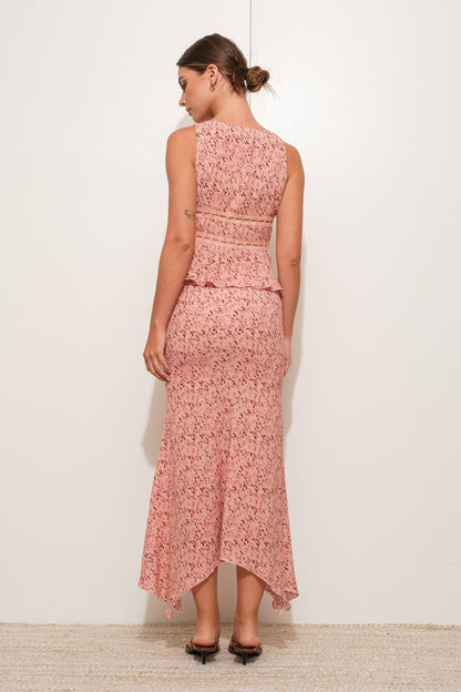 Selene Leopard Print Top & Skirt Set