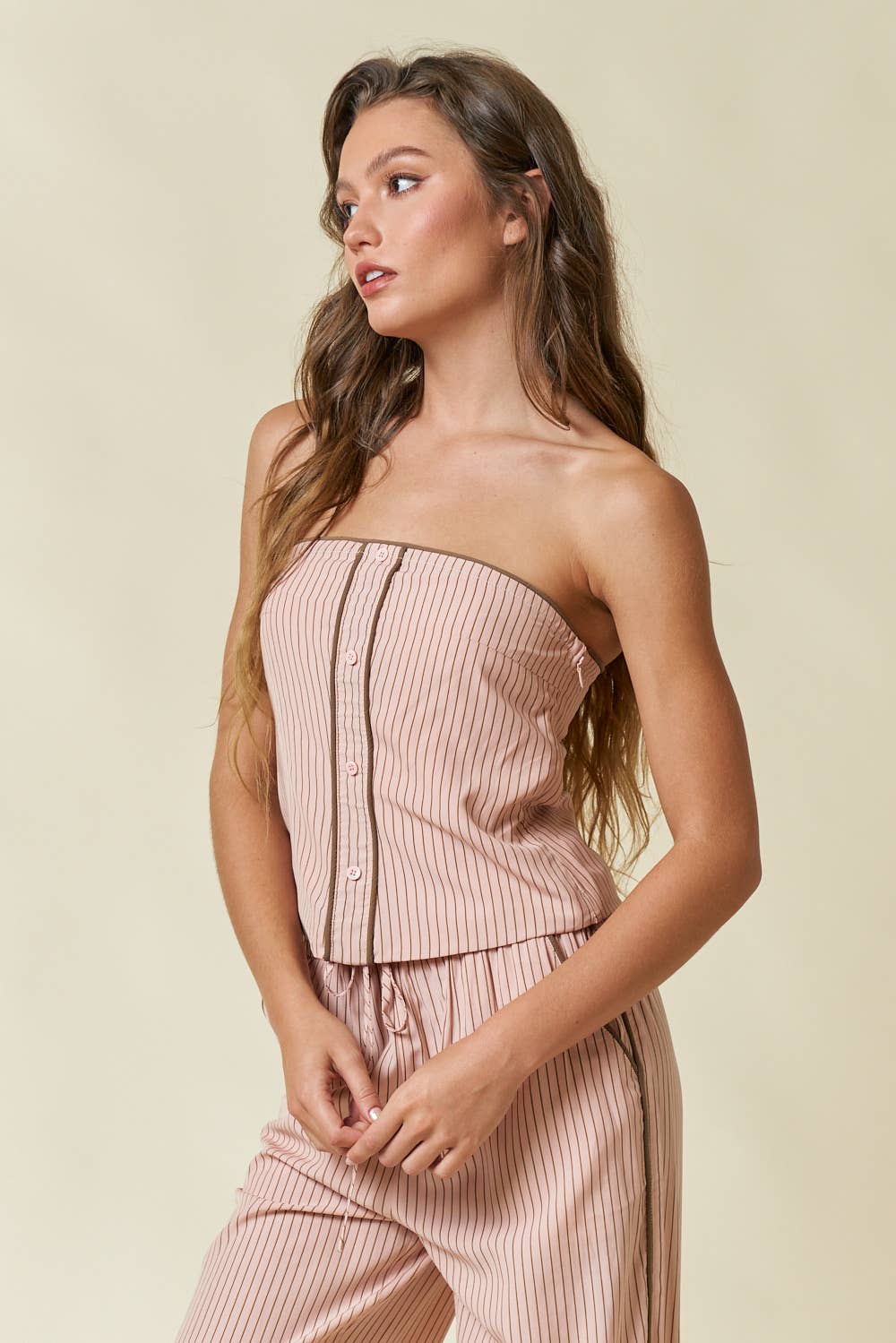 Zoey Striped Tube Top