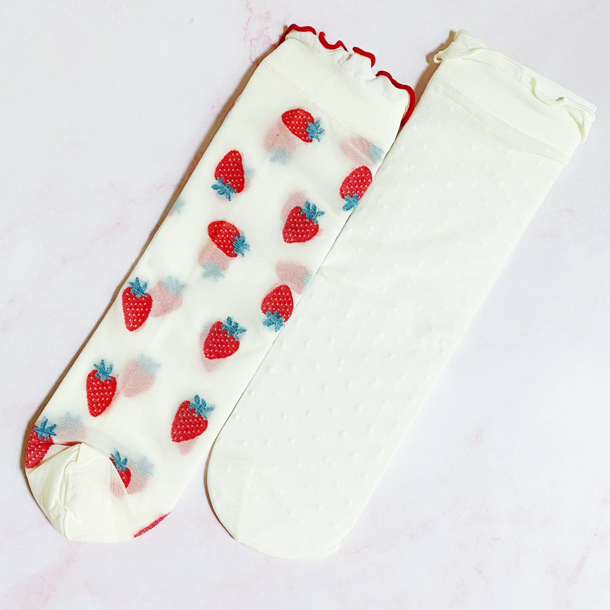 Polka Dot Sheer Socks