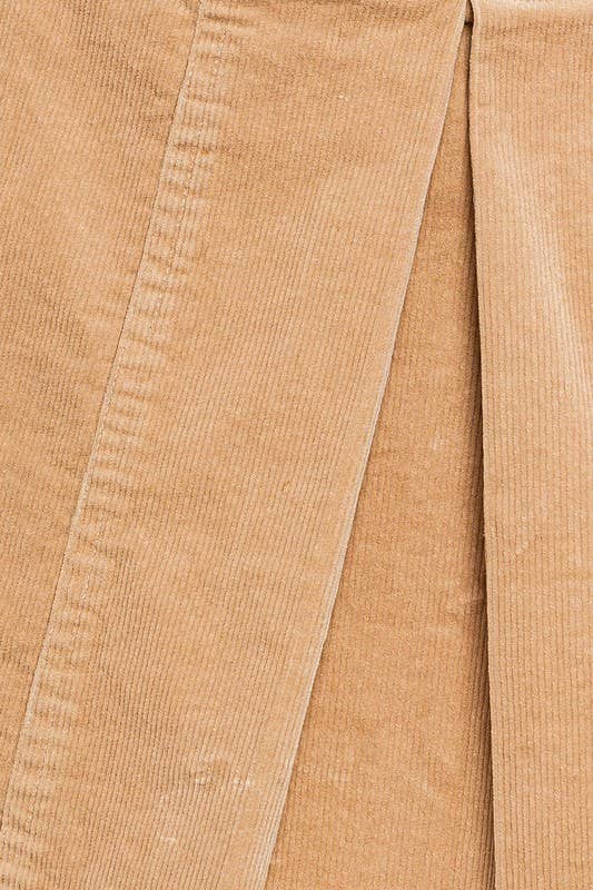 Rory Pleated Corduroy Skirt
